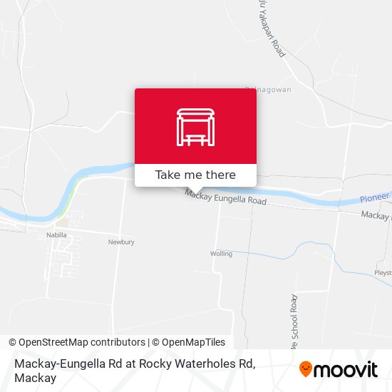 Mapa Mackay-Eungella Rd at Rocky Waterholes Rd