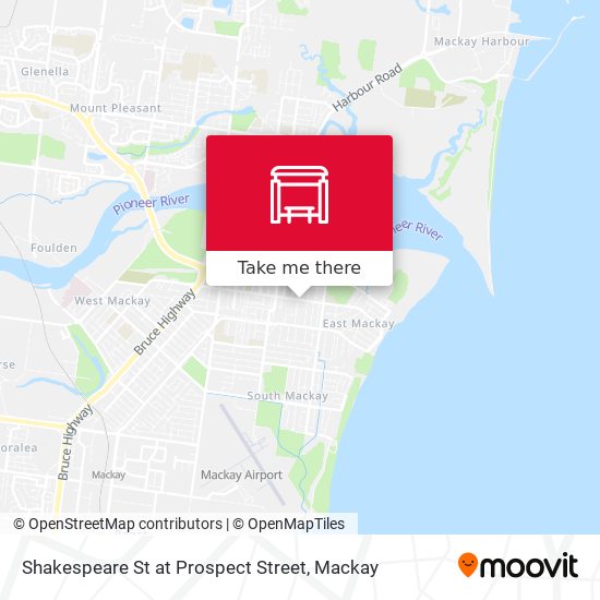 Shakespeare St at Prospect Street map