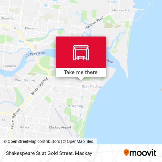 Shakespeare St at Gold Street map