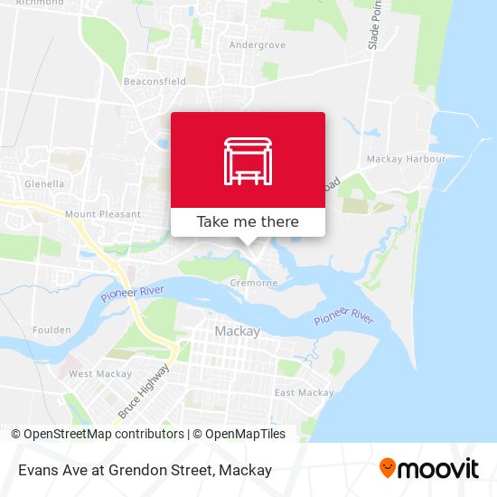 Evans Ave at Grendon Street map