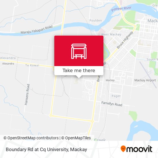 Boundary Rd at Cq University map