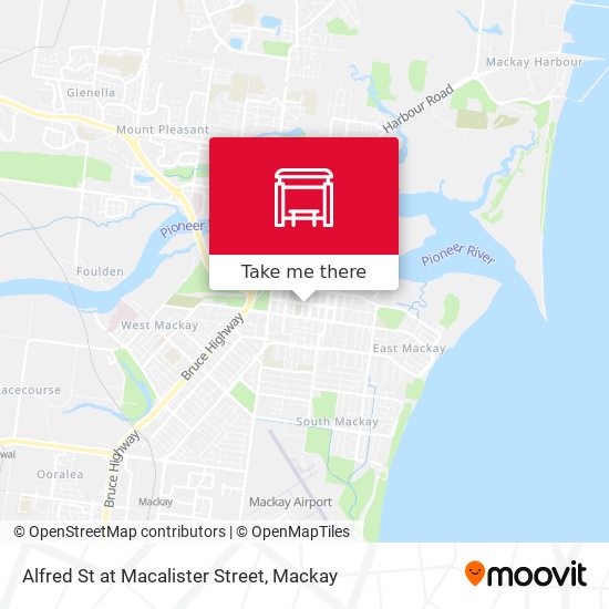 Alfred St at Macalister Street map