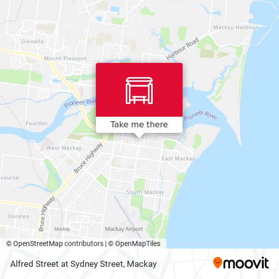 Alfred Street at Sydney Street map