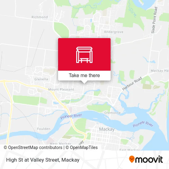 High St at Valley Street map