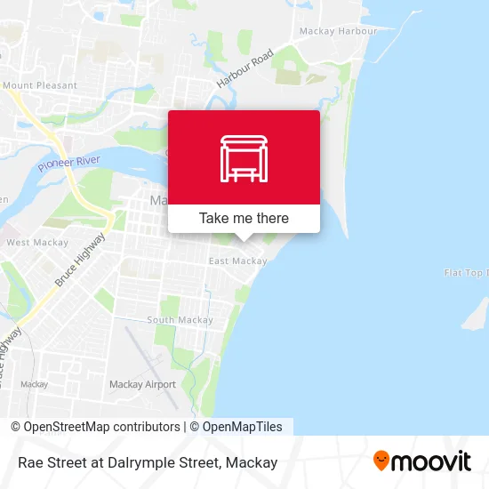 Mapa Rae Street at Dalrymple Street