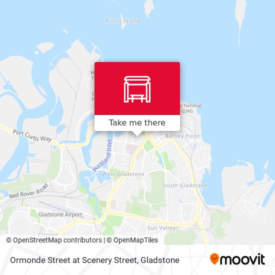Ormonde Street at Scenery Street map