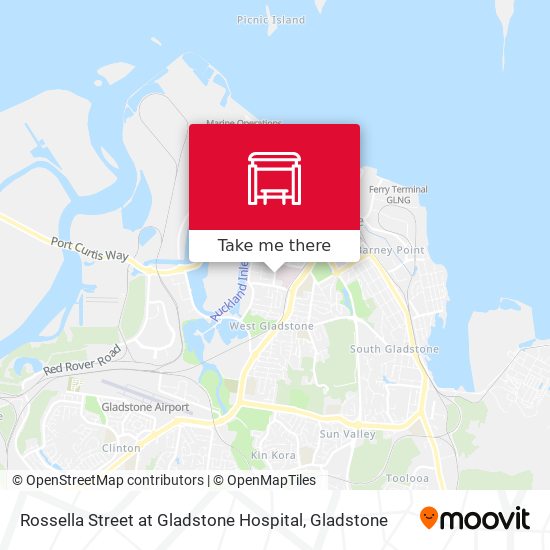 Rossella Street at Gladstone Hospital map
