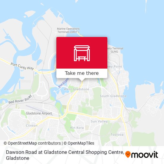 Dawson Road at Gladstone Central Shopping Centre map