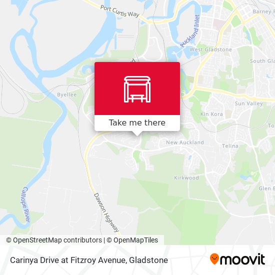 Carinya Drive at Fitzroy Avenue map