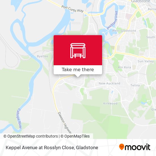 Keppel Avenue at Rosslyn Close map