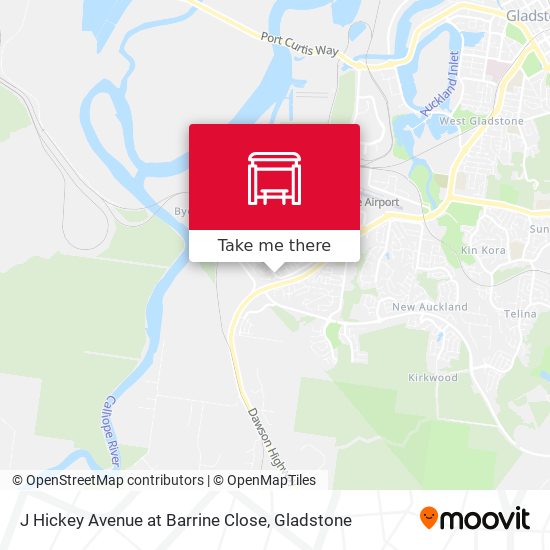J Hickey Avenue at Barrine Close map