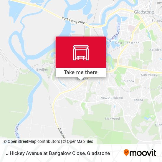 J Hickey Avenue at Bangalow Close map