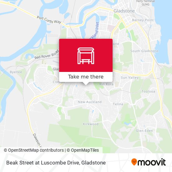 Beak Street at Luscombe Drive map