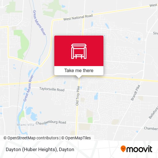 Dayton (Huber Heights) map