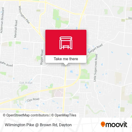 Wilmington Pike @ Brown Rd map