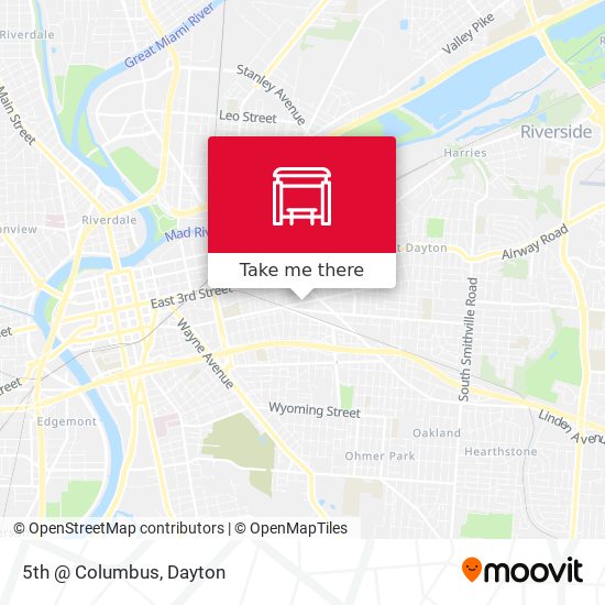 5th @ Columbus map