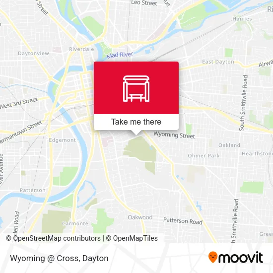 Mapa de Wyoming @ Cross