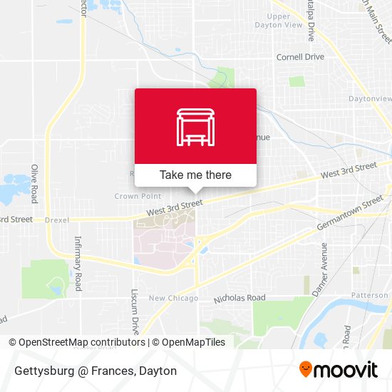 Gettysburg @ Frances map