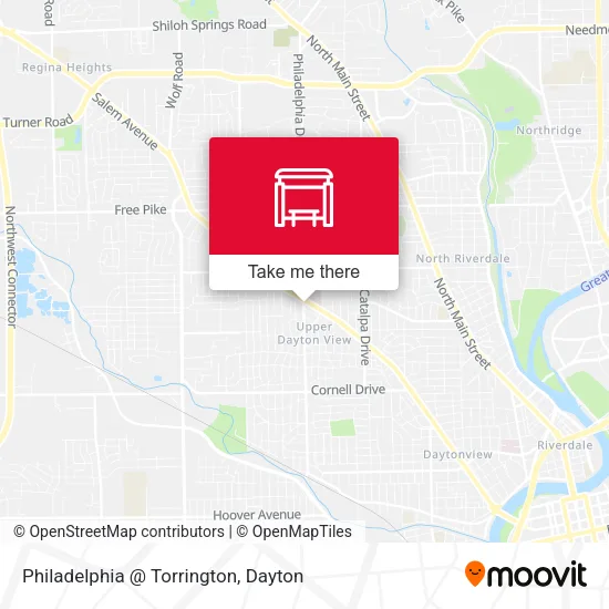 Philadelphia @ Torrington map