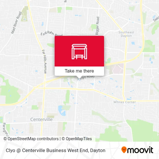 Clyo @ Centerville Business West End map