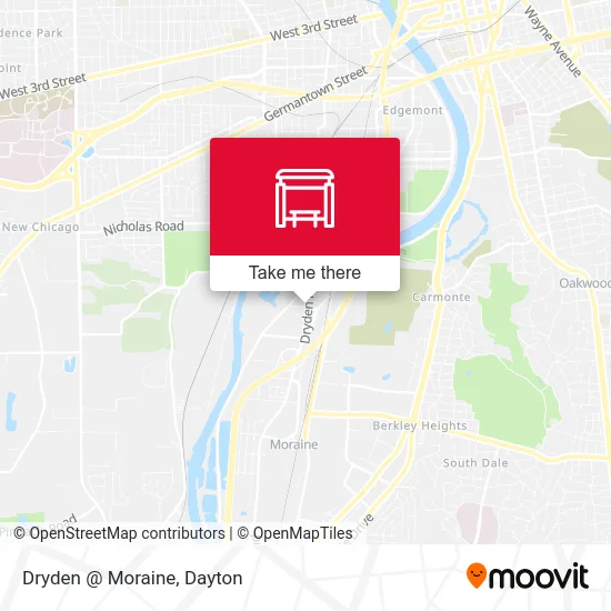 Dryden @ Moraine map