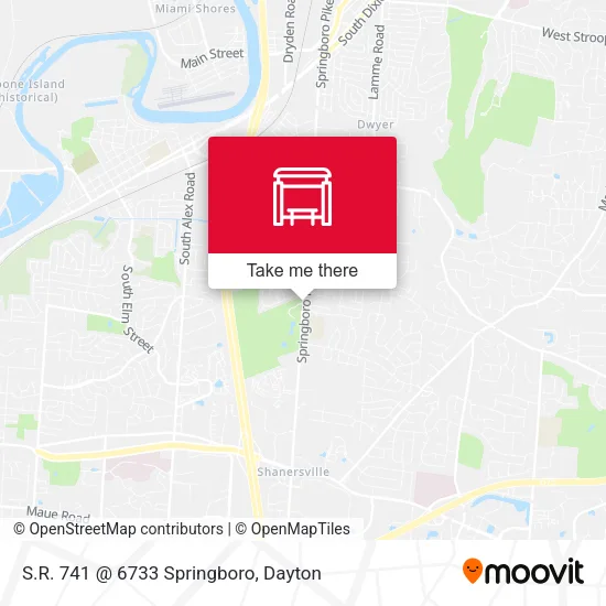 Mapa de S.R. 741 @ 6733 Springboro