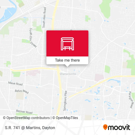 S.R. 741 @ Martins map