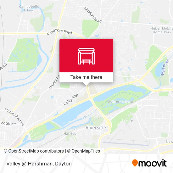 Mapa de Valley @ Harshman