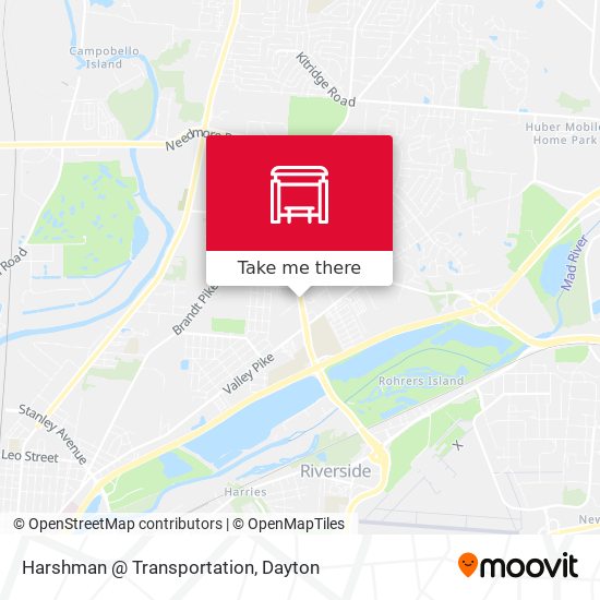 Harshman @ Transportation map