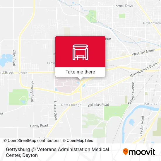 Mapa de Gettysburg @ Veterans Administration Medical Center