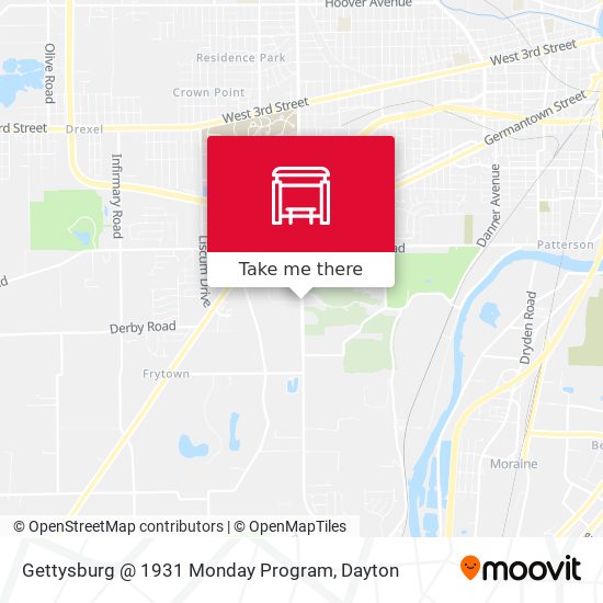 Mapa de Gettysburg @ 1931 Monday Program