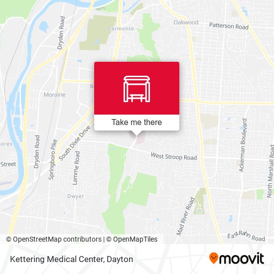 Mapa de Kettering Medical Center