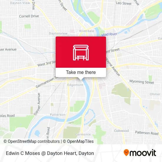Mapa de Edwin C Moses @ Dayton Heart