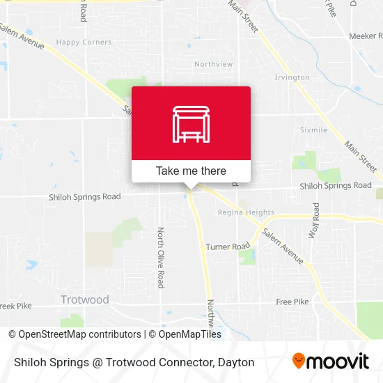 Mapa de Shiloh Springs @ Trotwood Connector