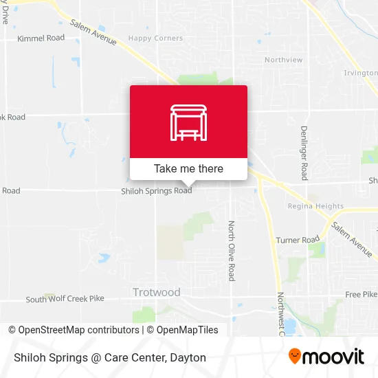 Shiloh Springs @ Care Center map