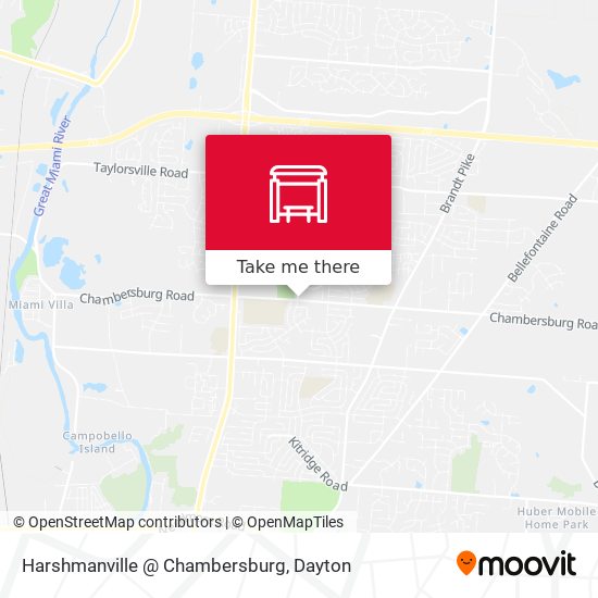 Harshmanville @ Chambersburg map