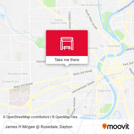 James H Mcgee @ Rosedale map