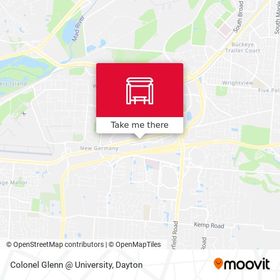 Colonel Glenn @ University map