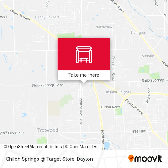 Mapa de Shiloh Springs @ Target Store