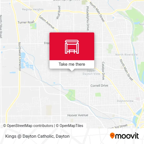 Kings @ Dayton Catholic map