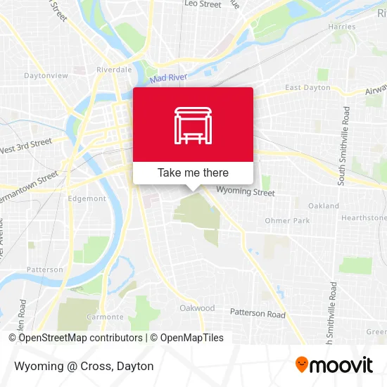 Mapa de Wyoming @ Cross