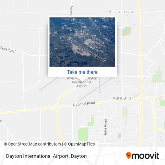 Mapa de Dayton International Airport