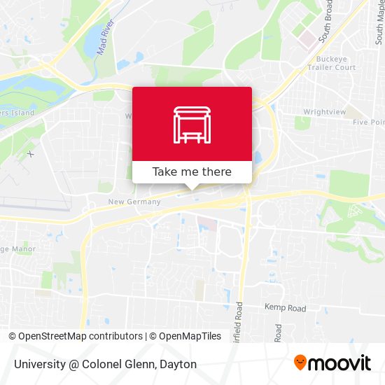 University @ Colonel Glenn map