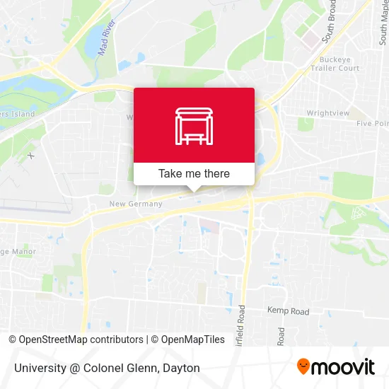 University @ Colonel Glenn map