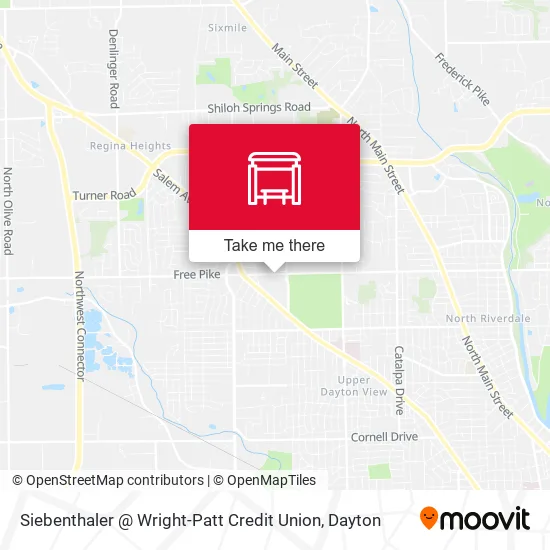 Mapa de Siebenthaler @ Wright-Patt Credit Union
