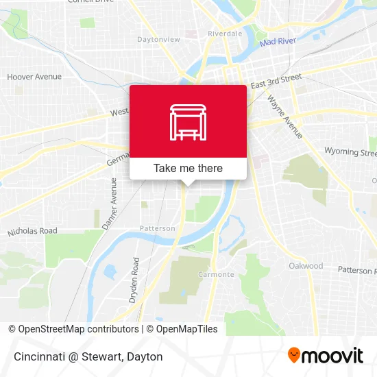 Cincinnati @ Stewart map