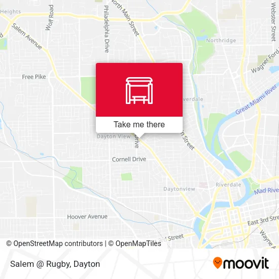 Mapa de Salem @ Rugby