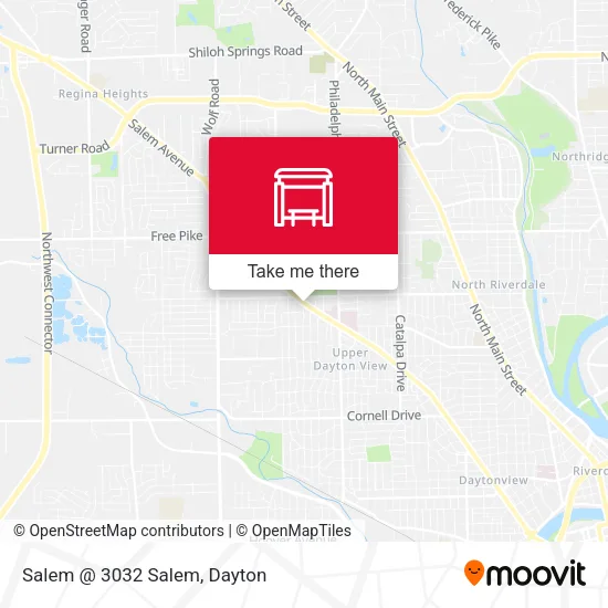 Mapa de Salem @ 3032 Salem