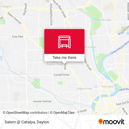 Salem @ Catalpa map