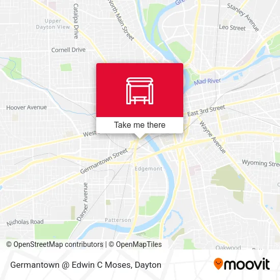 Mapa de Germantown @ Edwin C Moses